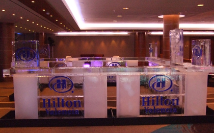 Barra de bar de hielo Hotel Hilton