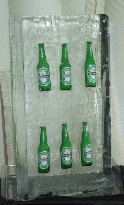 Objetos Botellas congeladas bloque de hielo